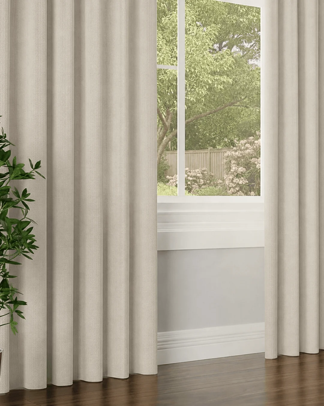 ARUBA – Lysdæmpende wavegardin, Kold Beige, produktbillede 5 af 7, Gardiner hos HomeNordic