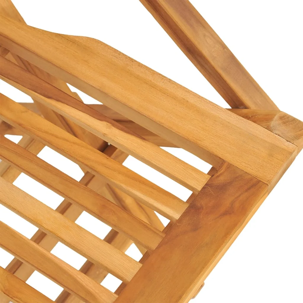 Havestole 55x62x90 Cm Foldbare Massivt Teaktræ, produktbillede 7 af 15, Havestole i teaktræ hos HomeNordic