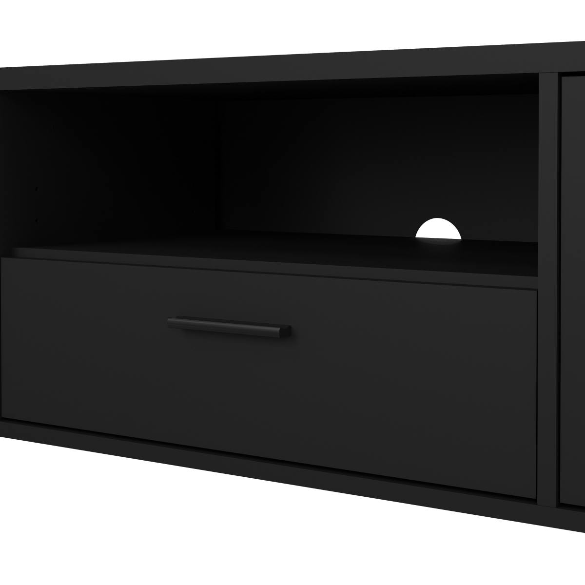TVILUM Media TV-bord, m. 2 låger og 1 skuffe, produktbillede 10 af 13, TV-borde hos HomeNordic