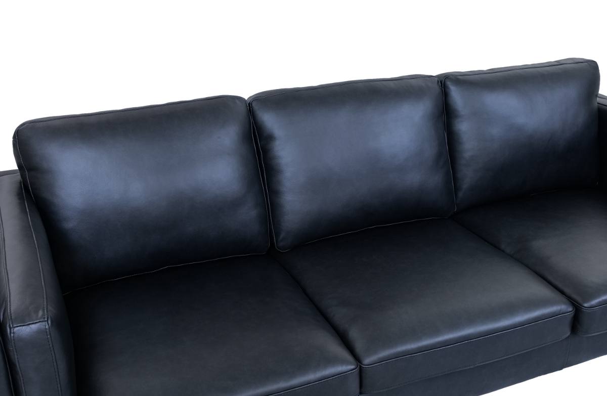 Madrid sofa i sort okselæder, produktbillede 6 af 8, Sofaer hos HomeNordic