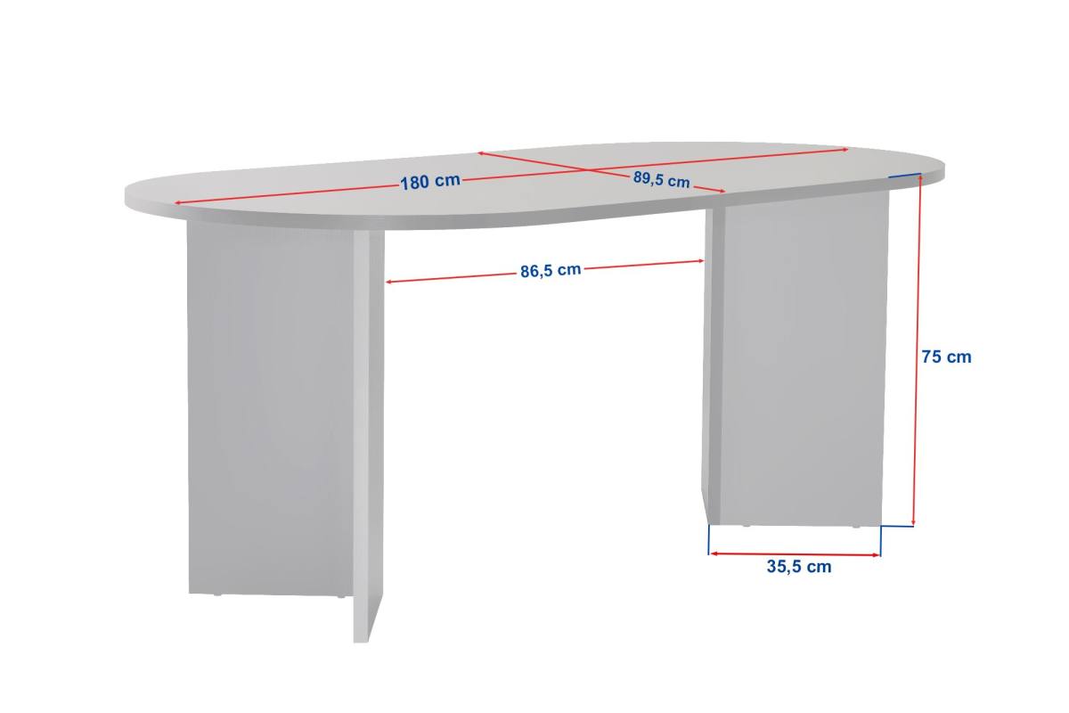 NORDVÄRK Sablin spisebord, oval, produktbillede 2 af 10, Spiseborde hos HomeNordic
