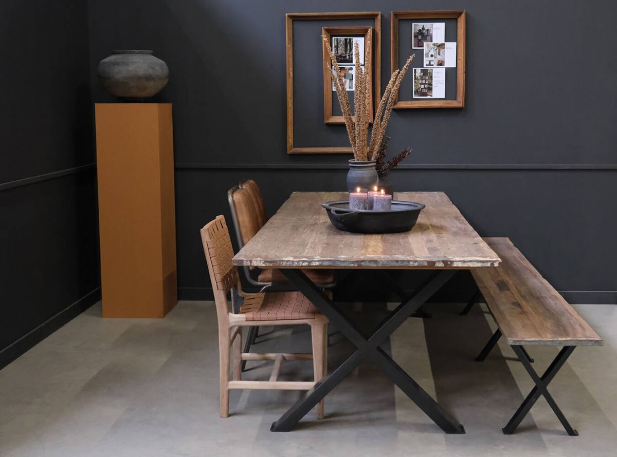 TRADEMARK LIVING POOVAR SPISEBORD / GENRBRUGSTRÆ, produktbillede 5 af 5, Spiseborde hos HomeNordic