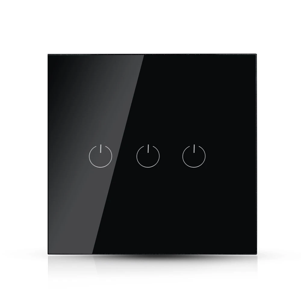 WiFi 3-vejs touch afbryder, sort, Andre varer hos HomeNordic