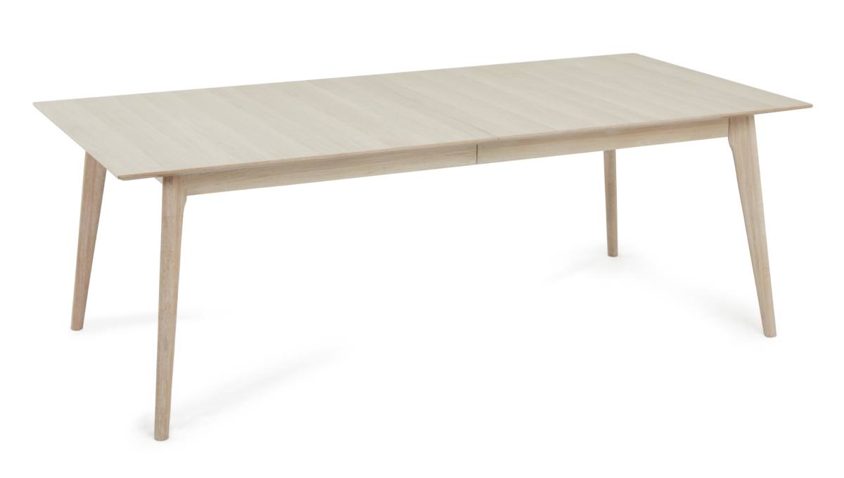 Egeskov spisebord i hvidolieret ege finér 220(320) x 105 cm med, Spiseborde hos HomeNordic