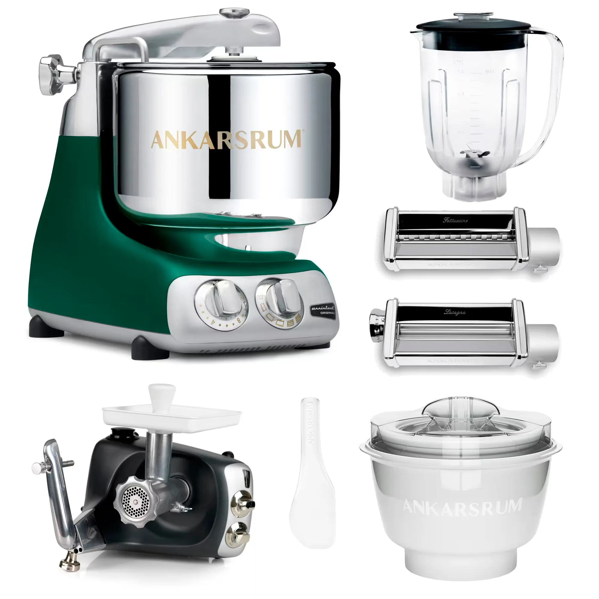 Assistent Original køkkenmaskine med middagspakke, glossy white, produktbillede 6 af 24, Røremaskiner hos HomeNordic