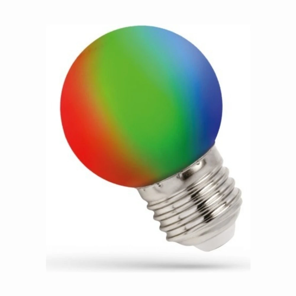 E27 1W RGB LED kronepære, Spectrum LED hos HomeNordic