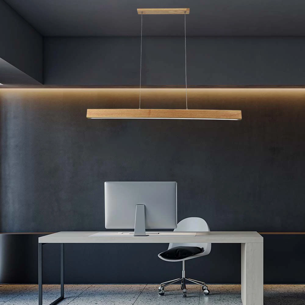 12W LED pendel i træ, Pendler hos HomeNordic