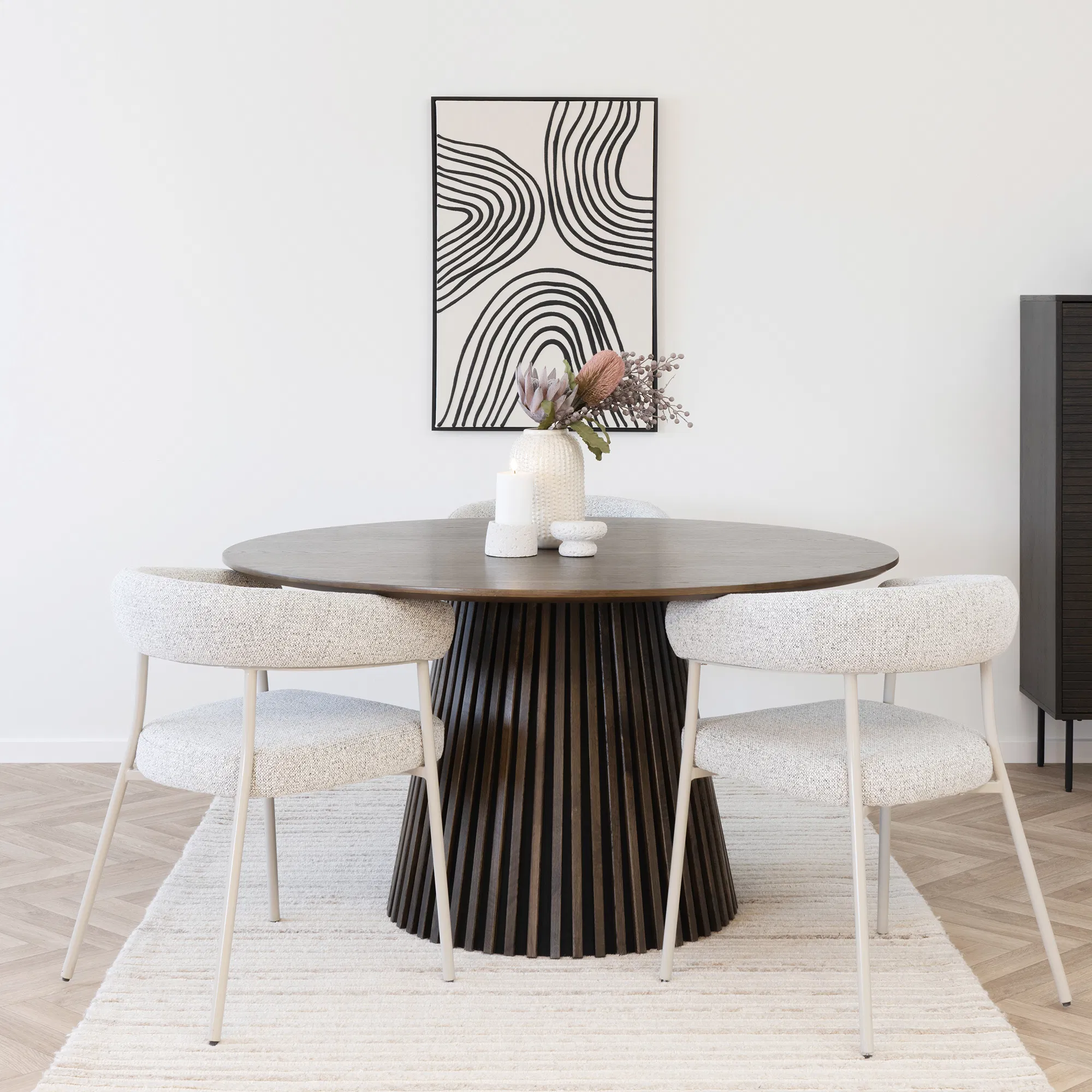HOUSE NORDIC Osaka spisebord, rund, produktbillede 5 af 6, Spiseborde hos HomeNordic