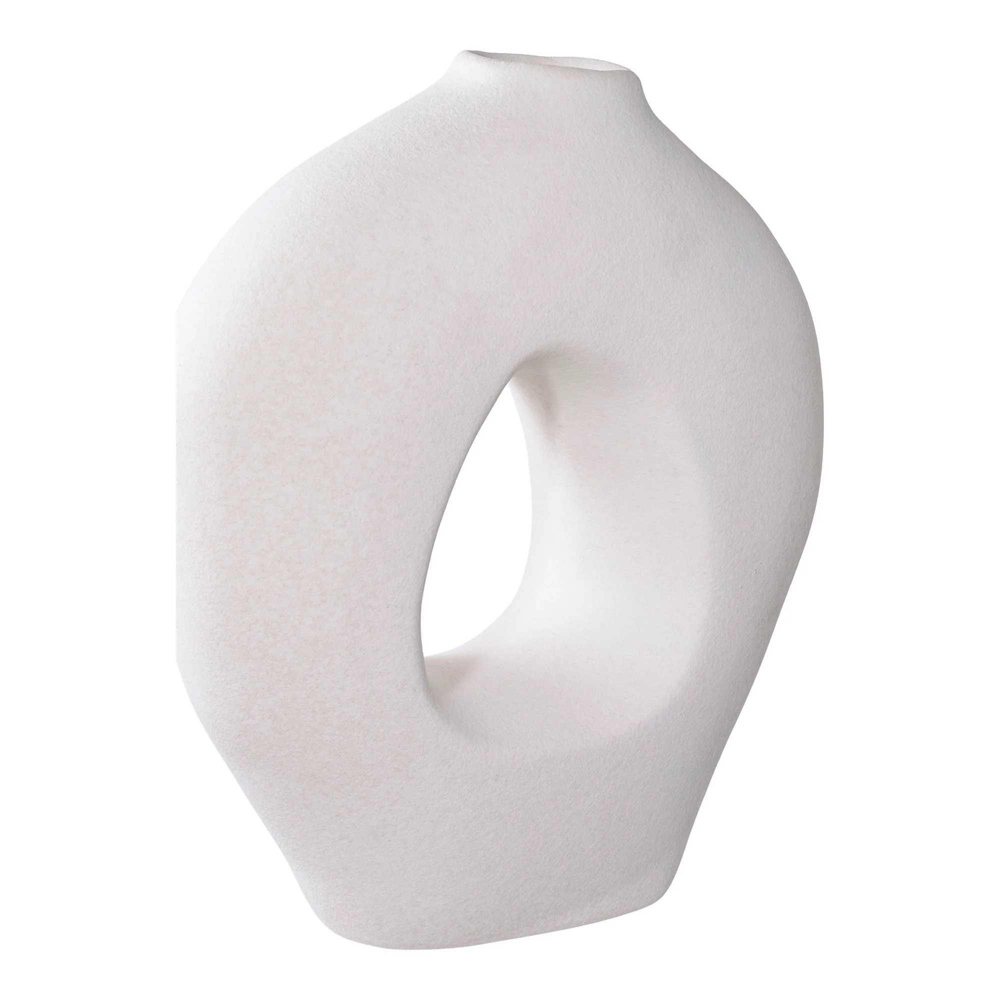 Vase - Vase, Keramik, Hvid 24X10,5X27,8 Cm, produktbillede 3 af 7, Vaser hos HomeNordic