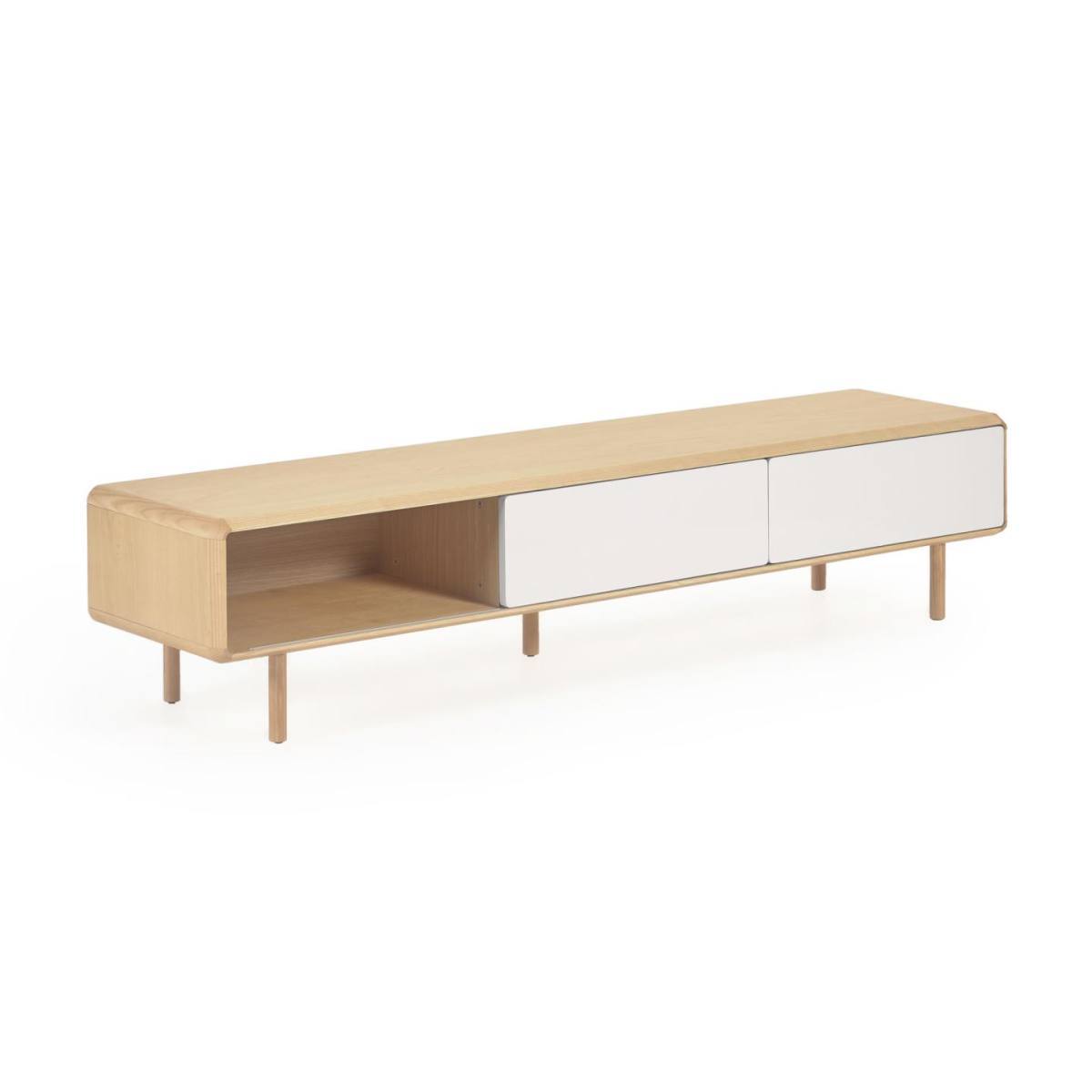 KAVE HOME Anielle TV-bord, m. 2 skydelåger, produktbillede 2 af 6, TV-borde hos HomeNordic
