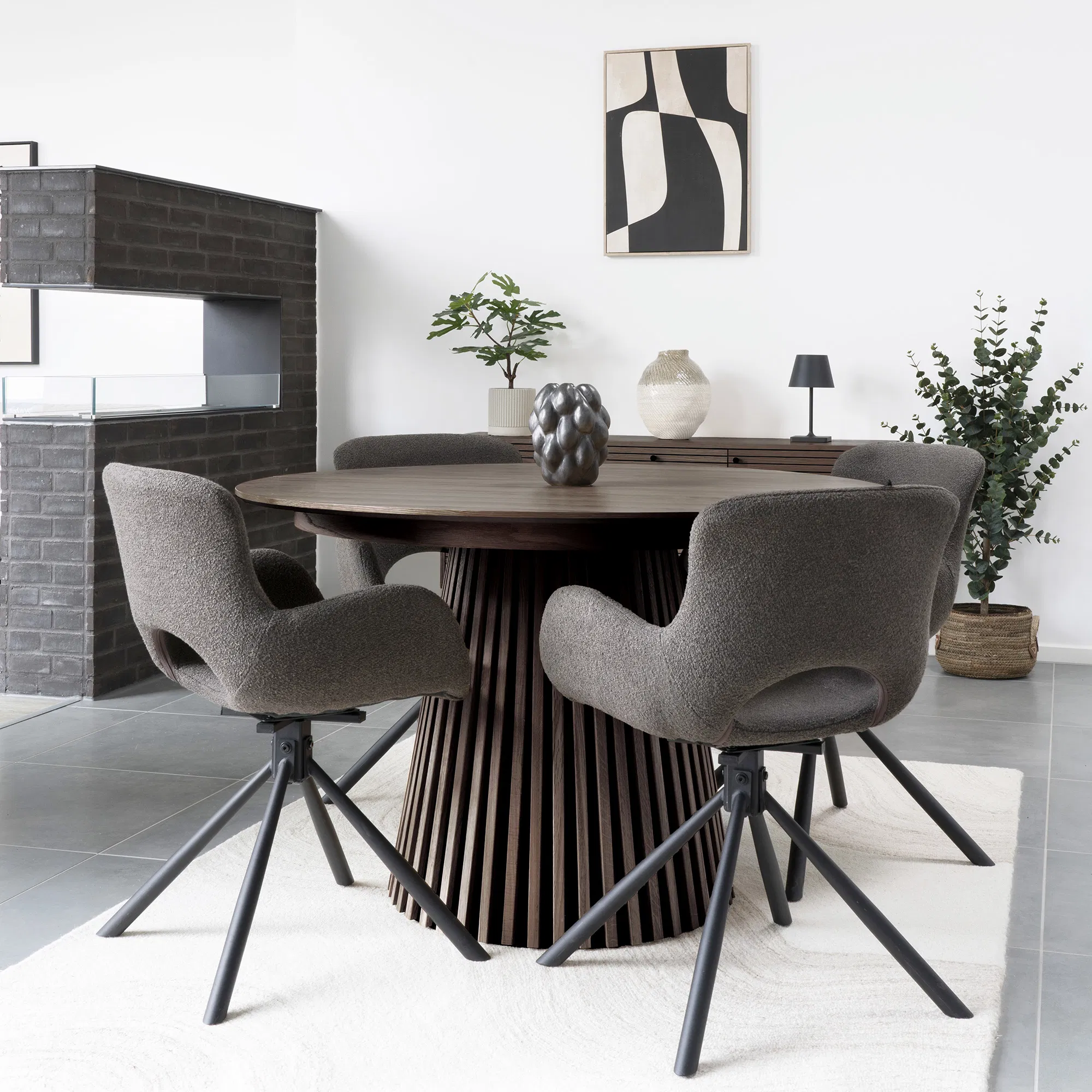 HOUSE NORDIC Osaka spisebord, m. 3 tillægsplader, produktbillede 6 af 7, Spiseborde hos HomeNordic