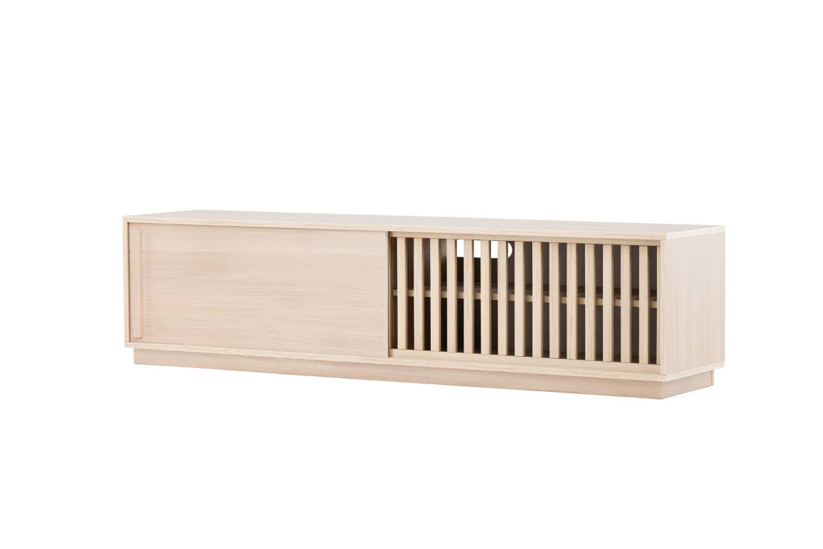 VENTURE DESIGN Lugo TV-bænk, m. 2 skydelåger og hylde, produktbillede 5 af 17 hos HomeNordic