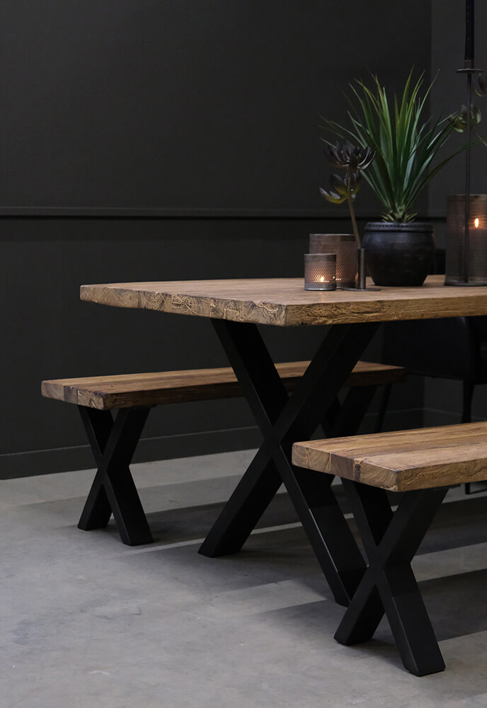 TRADEMARK LIVING ROSS SPISEBORD TRÆ NATUR, produktbillede 3 af 4, Spiseborde hos HomeNordic