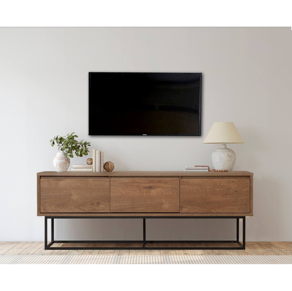 NORDVÄRK Milo TV-bord, m. 3 skuffer, produktbillede 6 af 6, TV-borde hos HomeNordic