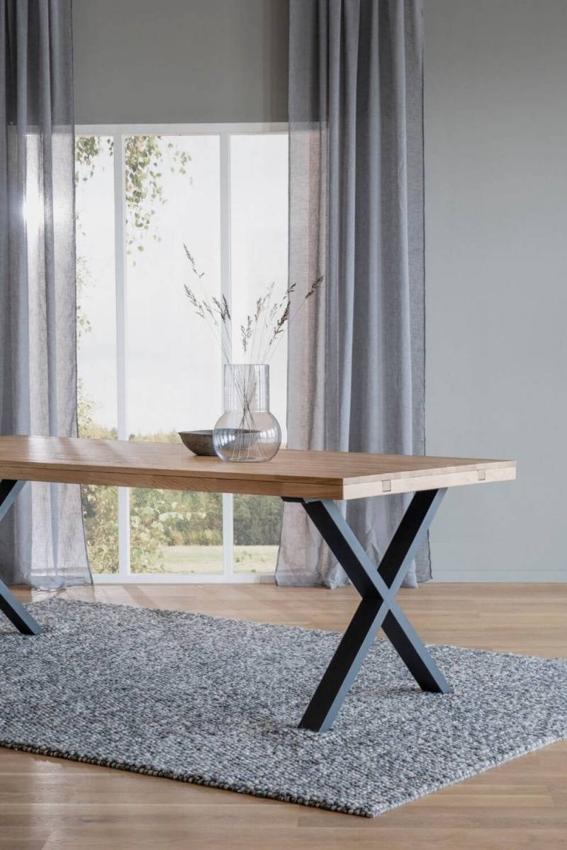 ROWICO Brooklyn rektangulær spisebord, m. udtræk, produktbillede 5 af 5, Spiseborde hos HomeNordic
