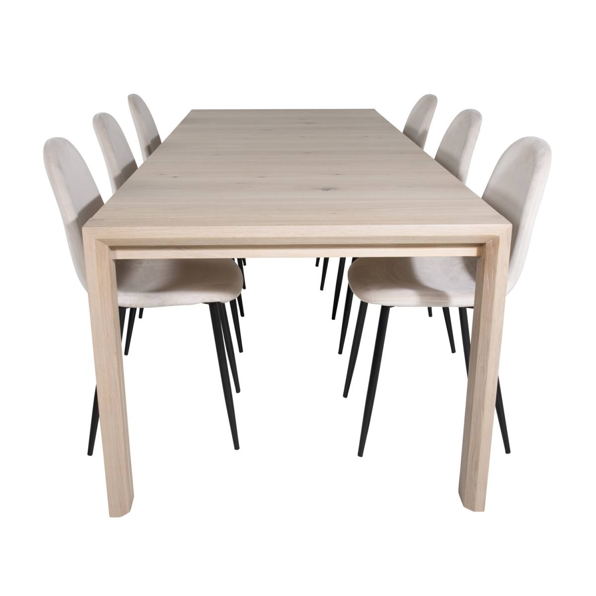 VENTURE DESIGN Slider spisebord, m. 2 tillægsplader, produktbillede 9 af 9, Spiseborde hos HomeNordic