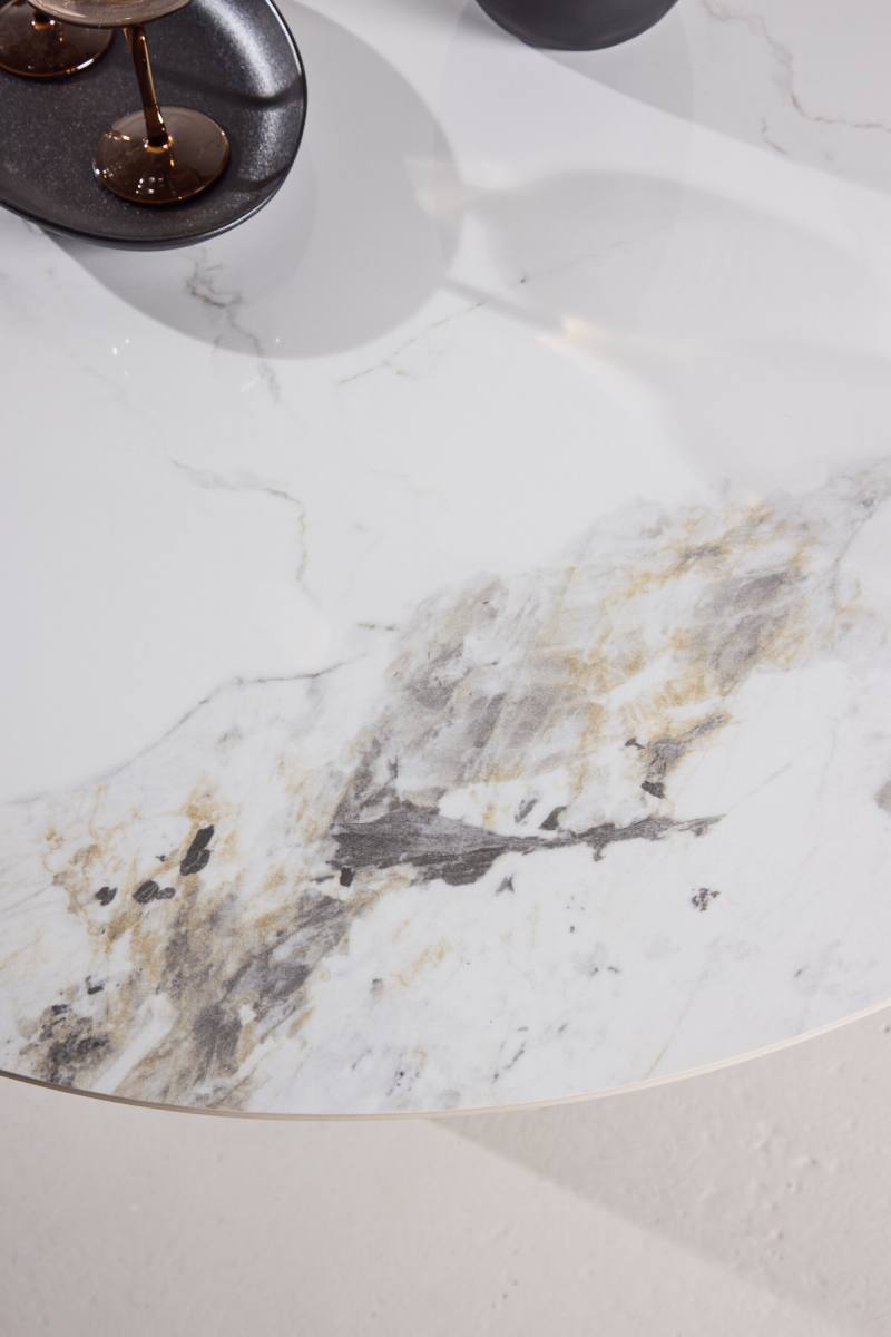 VENTURE DESIGN Bootcut spisebord, rund, produktbillede 9 af 11, Spiseborde hos HomeNordic
