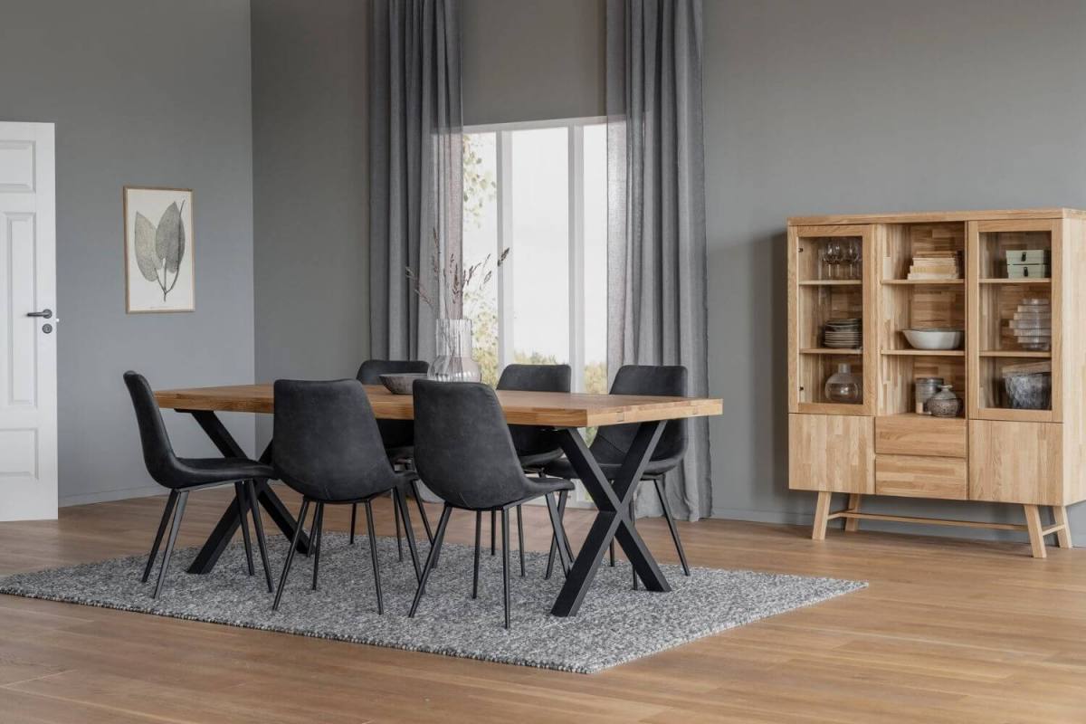 ROWICO Brooklyn rektangulær spisebord, m. udtræk, produktbillede 4 af 5, Spiseborde hos HomeNordic