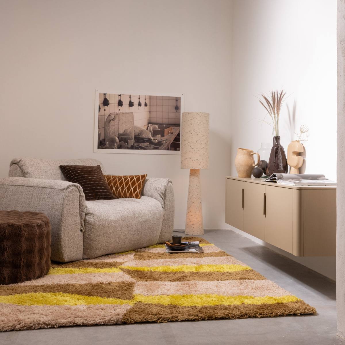 WOOOD Gunnar TV-bord, m. 3 låger og 2 hylder, produktbillede 3 af 3, TV-borde hos HomeNordic