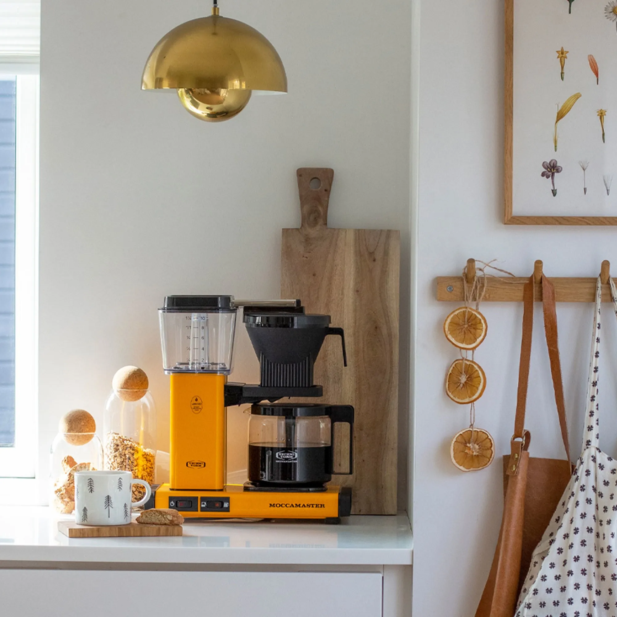 Optio kaffemaskine, yellow pepper, produktbillede 2 af 2, Kaffemaskiner hos HomeNordic