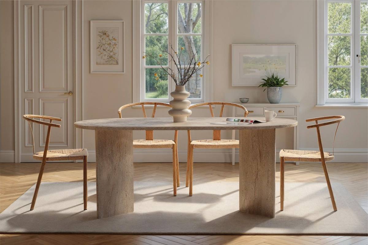 NORDVÄRK Sablin spisebord, oval, produktbillede 9 af 9, Spiseborde hos HomeNordic
