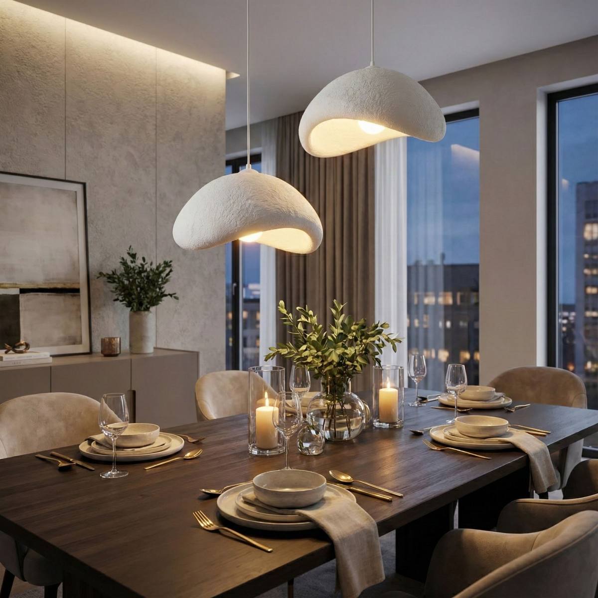 NORDVÄRK Luna-50-50-T-Nua loftlampe, produktbillede 4 af 6, Loftlamper hos HomeNordic