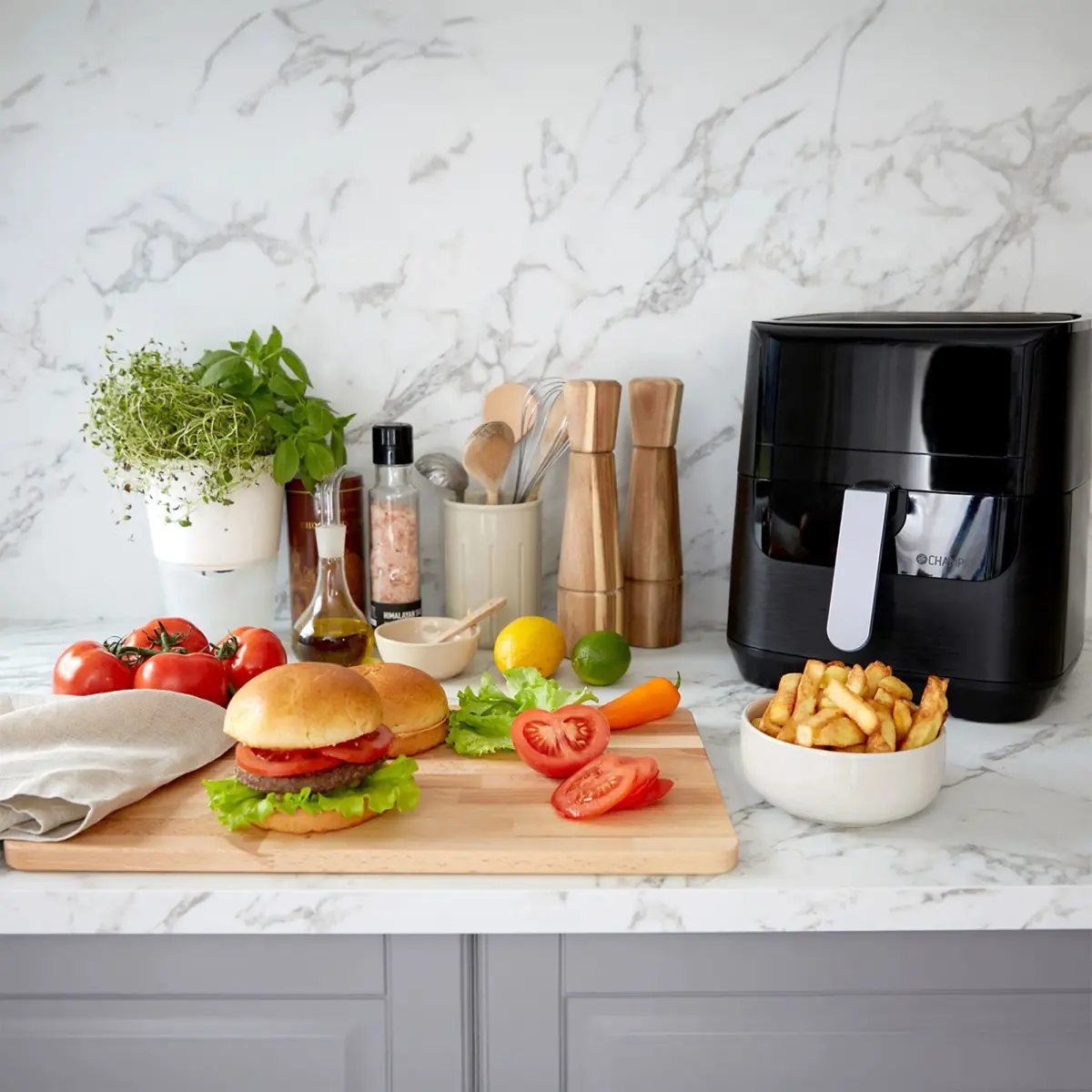 Ceramic XL AF600 airfryer 5,5 liter, sort, produktbillede 4 af 5, Airfryers hos HomeNordic