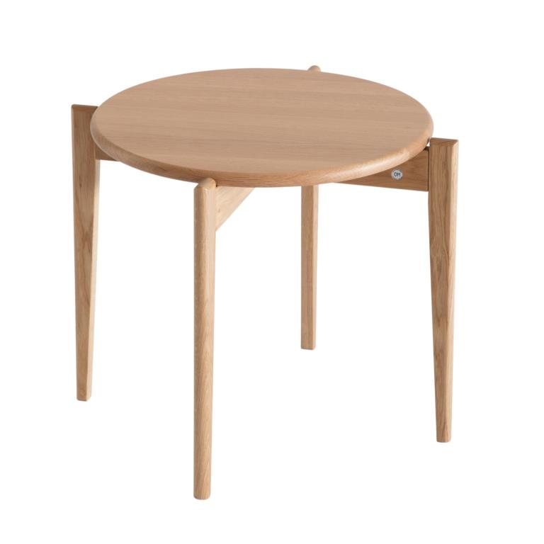 Swish, Rundt sofabord i massiv eg og fem forskellige finish. Ø 51 x, produktbillede 4 af 24, Nordisk design hos HomeNordic