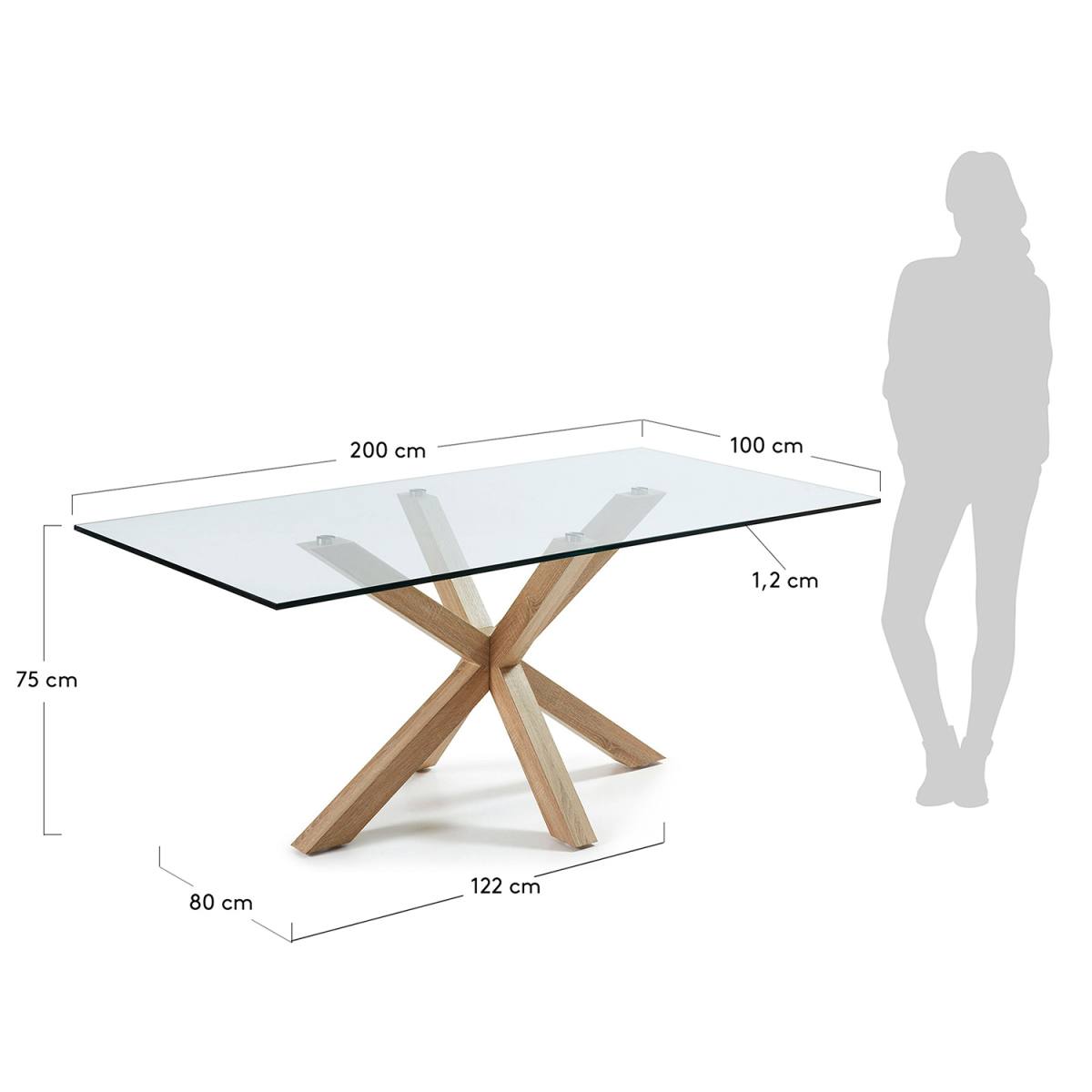 KAVE HOME Arya spisebord, produktbillede 2 af 5, Spiseborde hos HomeNordic