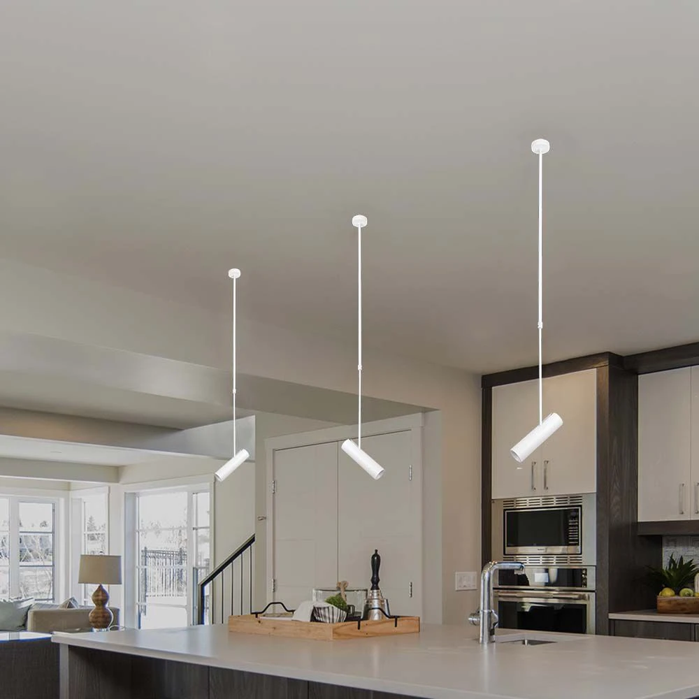 GU10 pendel i hvid aluminium, Pendler hos HomeNordic