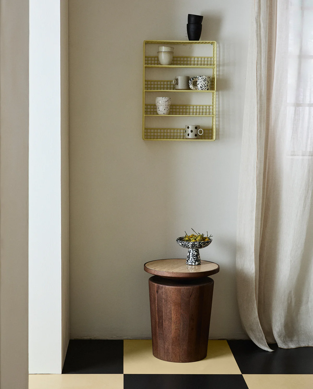 NORDAL KWANDO SIDEBORD M/TRAVERTINPLADE, produktbillede 3 af 4, Sideborde hos HomeNordic