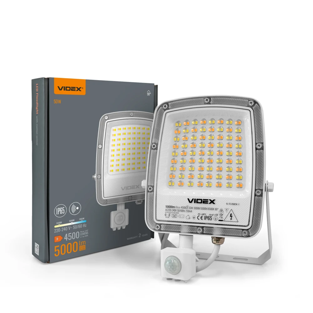 50W LED projektør med sensor, Projektører hos HomeNordic