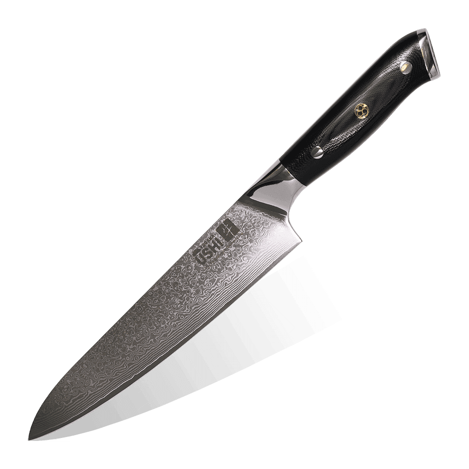 Ushi | Gyuto 210mm | Japansk kokkekniv | Rinzen #2 & Damaskus67, Kokkeknive hos HomeNordic