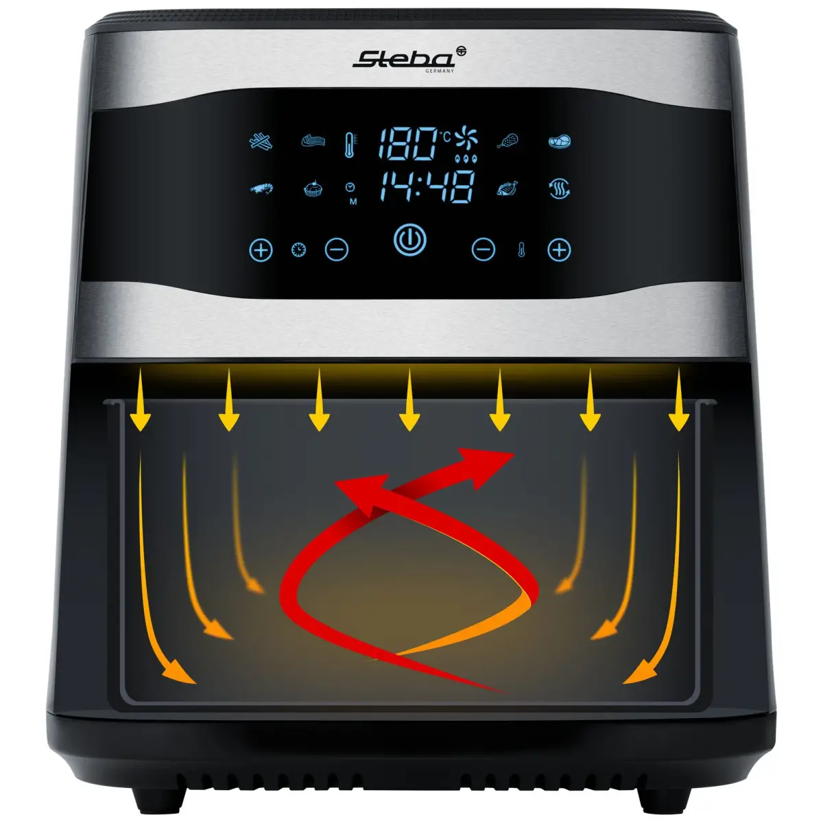 STHF8000FAMILY Airfryer, 8 liter, produktbillede 6 af 11, Airfryers hos HomeNordic