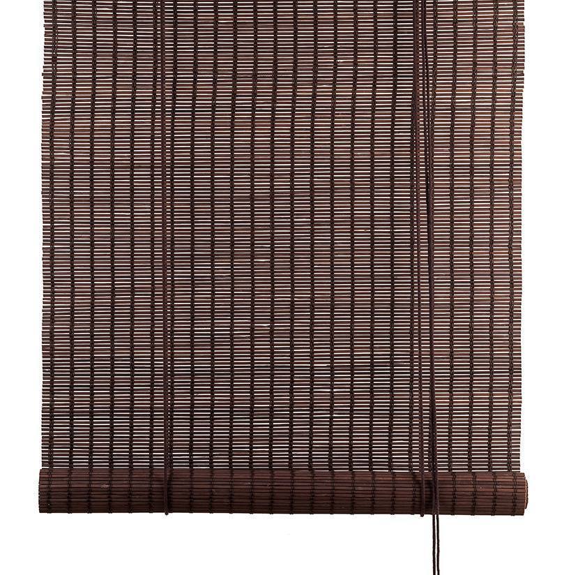 COLOR & CO BAMBUS RULLEGARDIN MØRK/BRUN, produktbillede 6 af 6, Rullegardiner hos HomeNordic