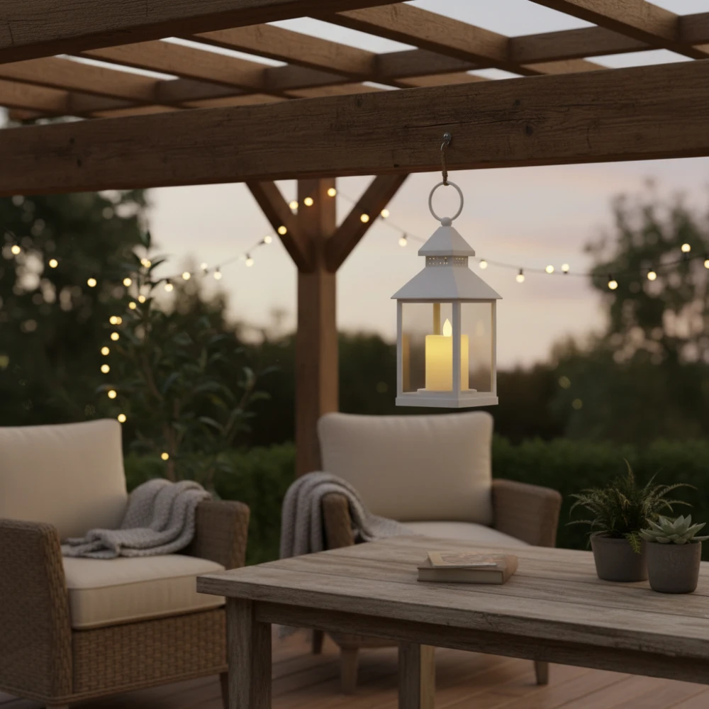 LED lanterne med flammeeffekt, Batterier hos HomeNordic