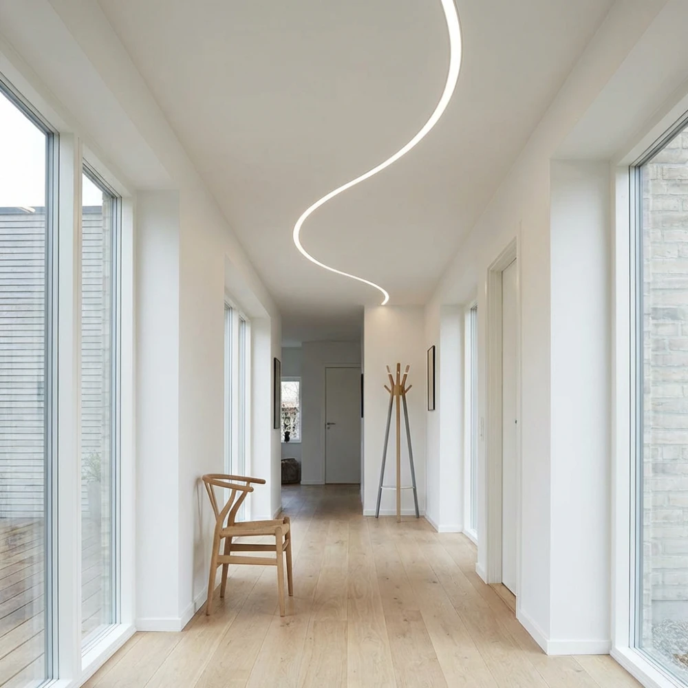 Fleksibel indspartling aluprofil til LED strip, LED-profiler hos HomeNordic