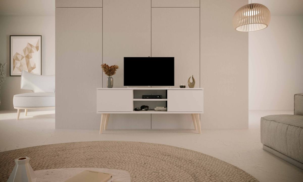 KOCOT RTV Toronto TV-bord, m. 2 låger og 1 hylde, produktbillede 6 af 7, TV-borde hos HomeNordic