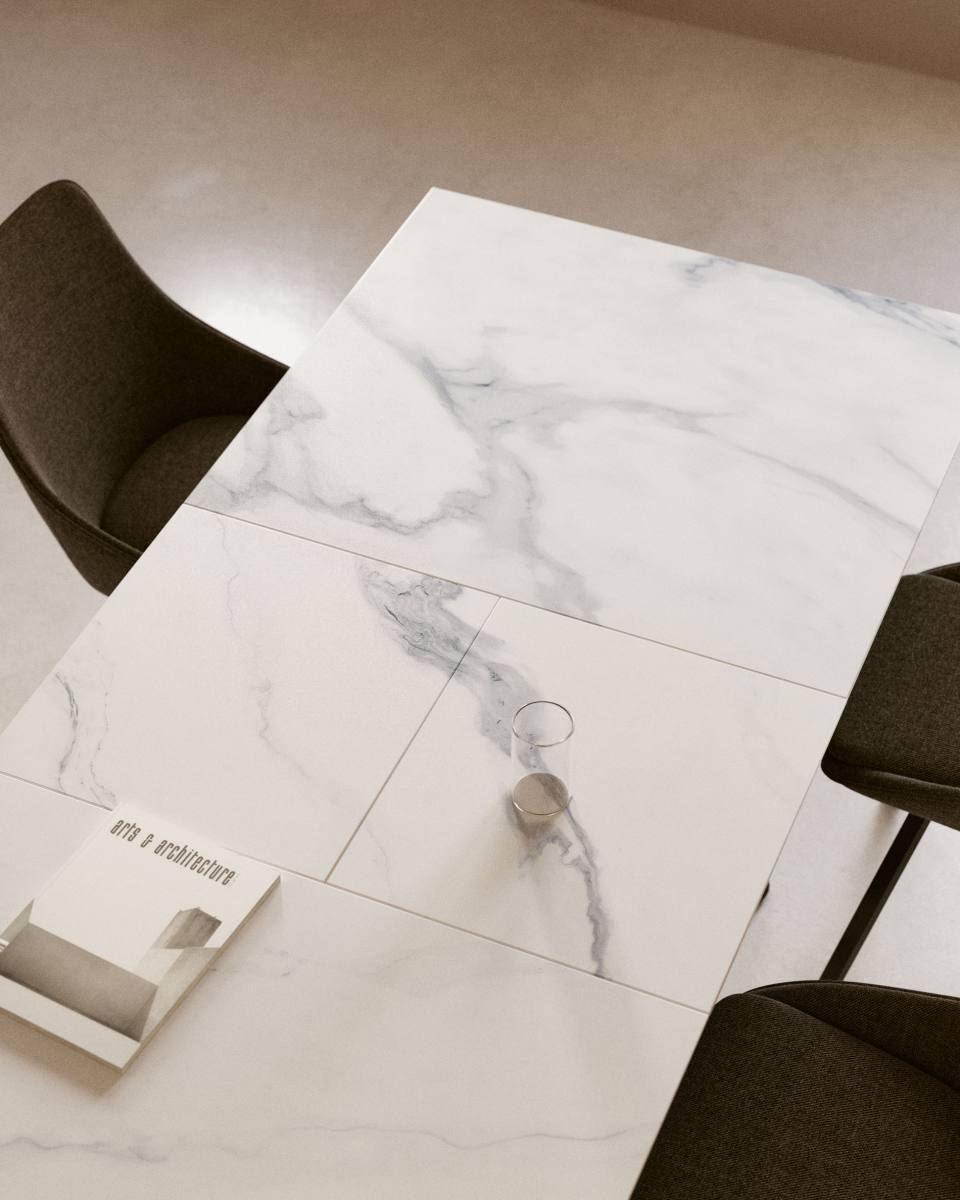 KAVE HOME Theone spisebord, m. butterflybordplade, produktbillede 8 af 8, Spiseborde hos HomeNordic