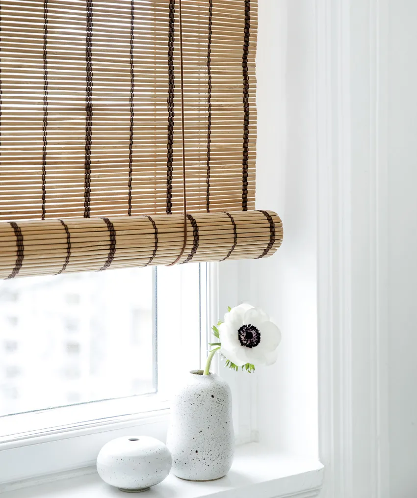 COLOR & CO BRUN/STRIBET BAMBUS, produktbillede 3 af 4, Bambus rullegardiner hos HomeNordic