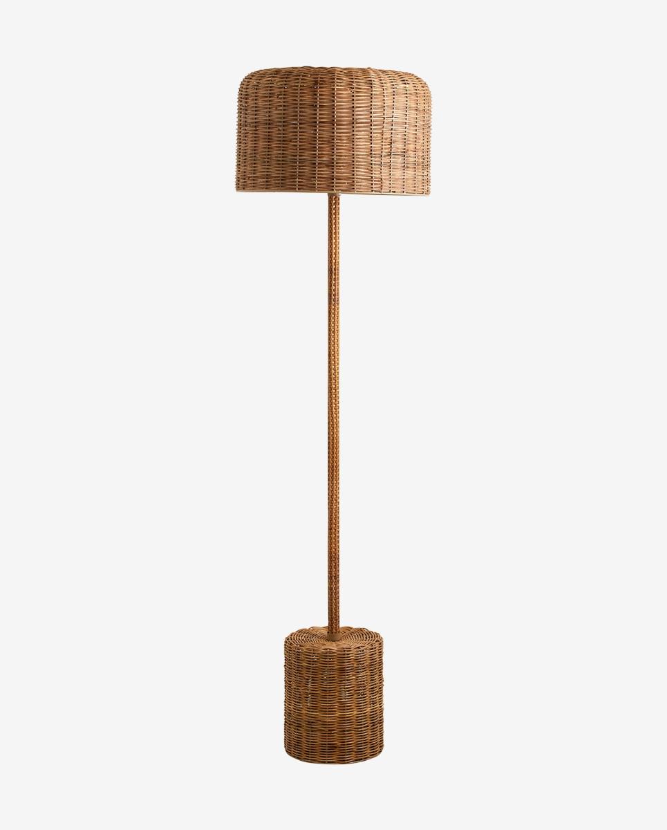 NORDAL CANE RATTAN GULVLAMPE NATUR, Gulvlamper hos HomeNordic