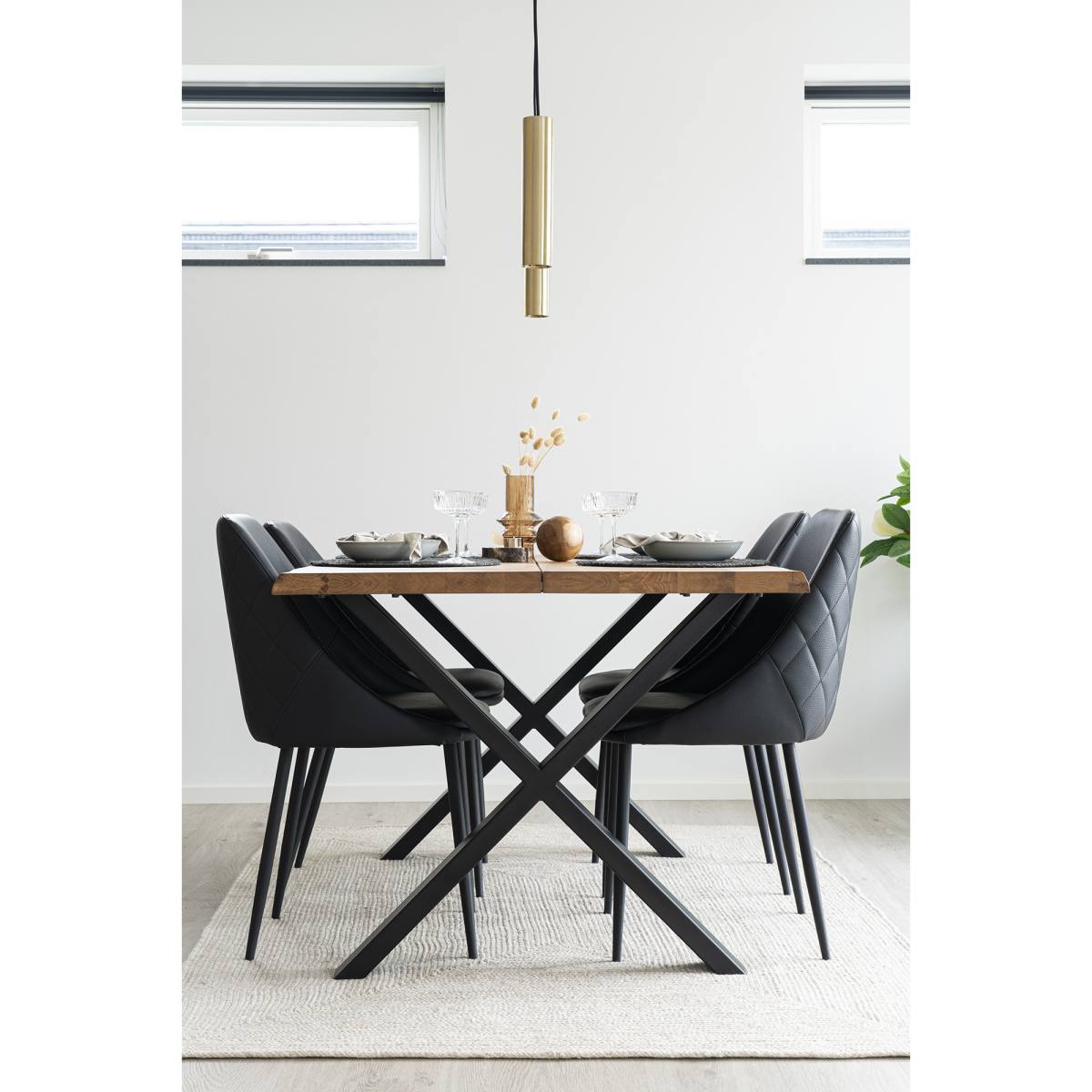 HOUSE NORDIC TOULON SPISEBORD OLIERET M/BØLGEKANT, produktbillede 3 af 5, Spiseborde hos HomeNordic