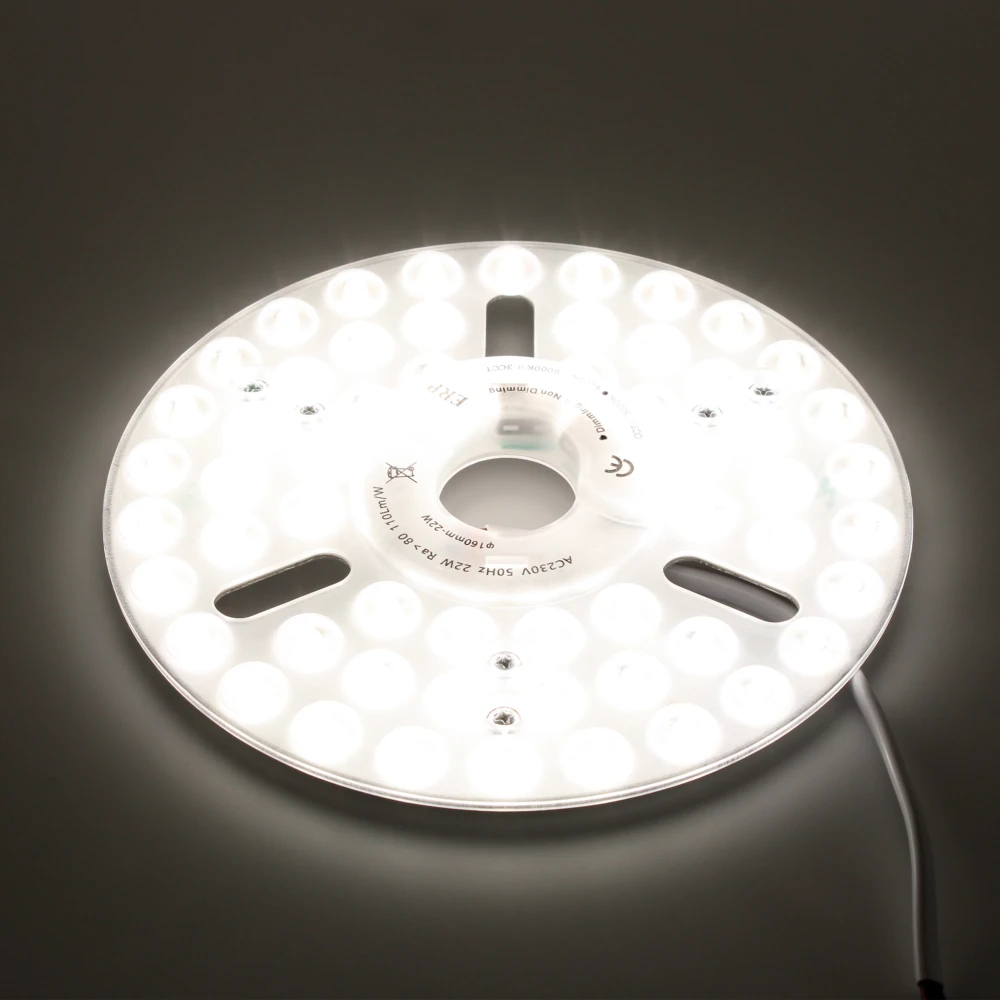 16cm / 24W Dæmpbar LED indsats med linser, GR8q & GR10q LED hos HomeNordic
