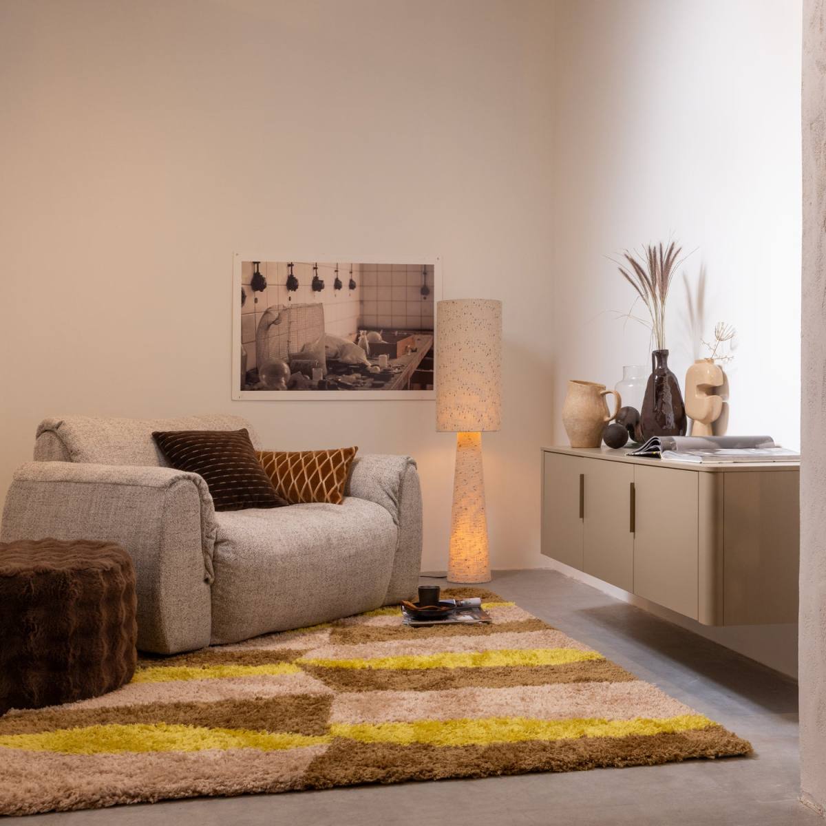 WOOOD Gunnar TV-bord, m. 3 låger og 2 hylder, produktbillede 2 af 3, TV-borde hos HomeNordic