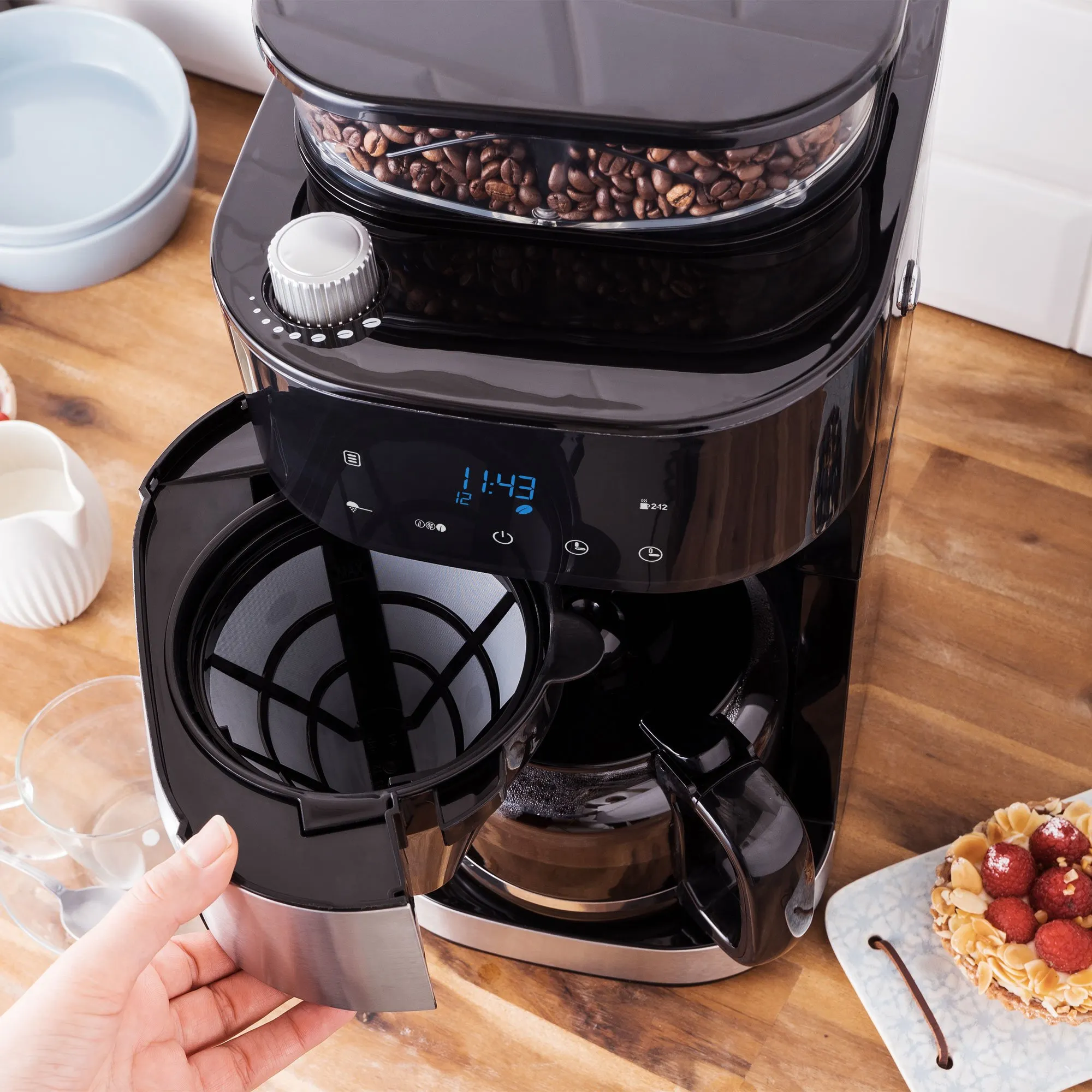 Grind & Brew Pro kaffemaskine med integreret kværn, produktbillede 5 af 7, Kaffemaskiner hos HomeNordic