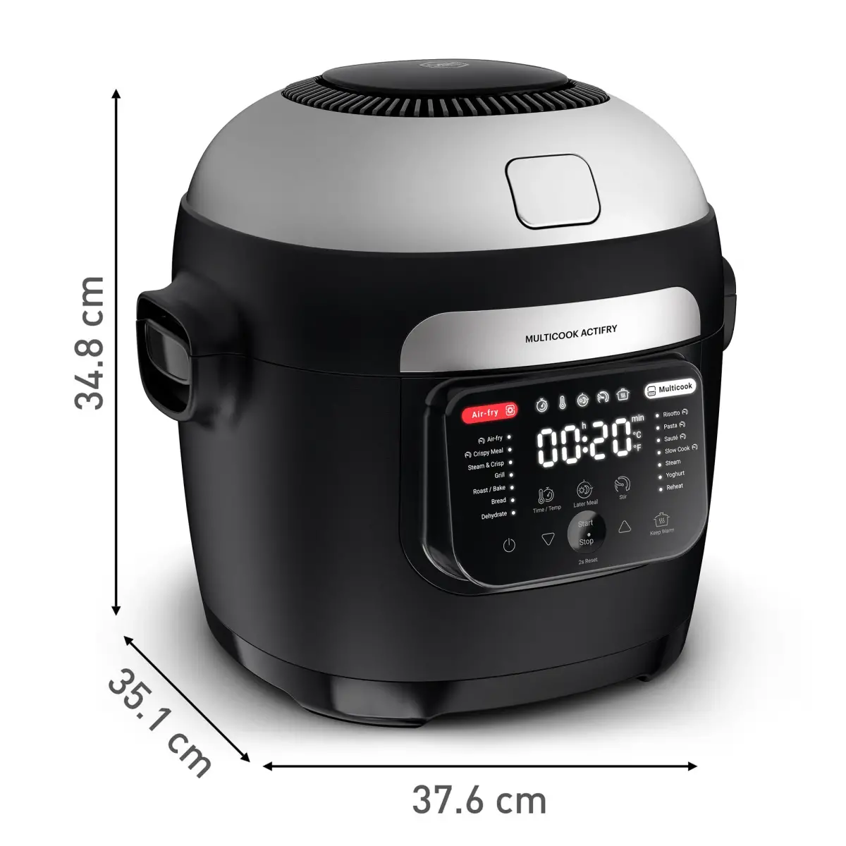 Multicook Actifry multicooker 6 liter, sort, produktbillede 3 af 19, Airfryers hos HomeNordic