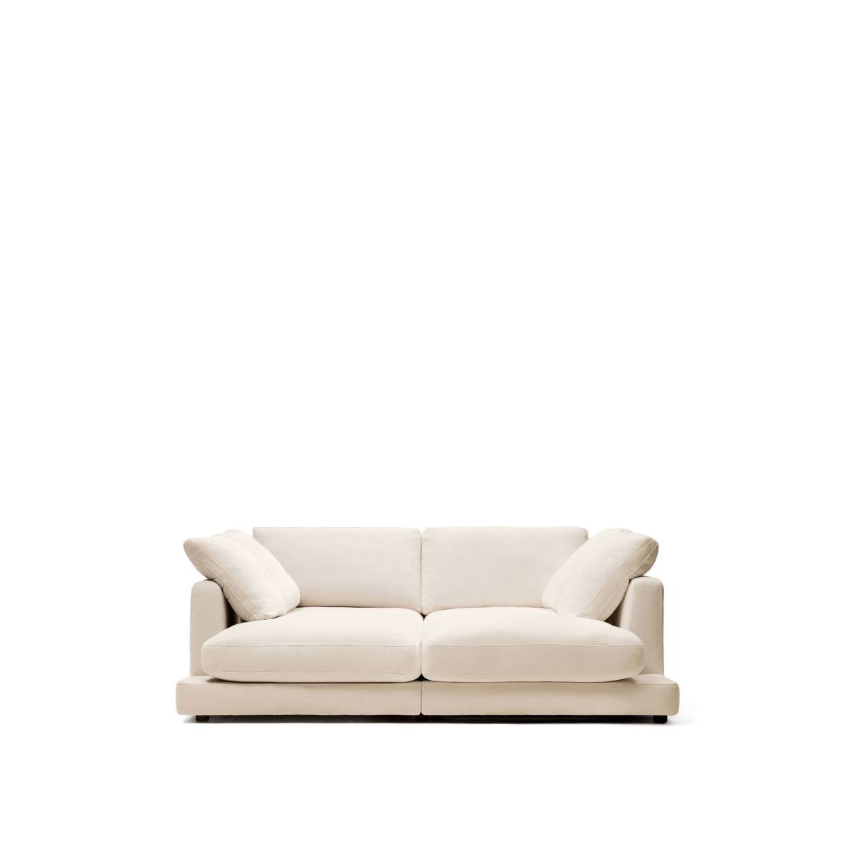 KAVE HOME Gala 3 pers. sofa, m. dobbelt chaiselong - beige stof (210cm) – billede 3