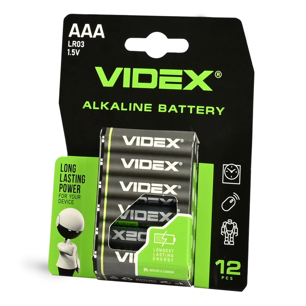 12 stk LR03/AAA, Batterier hos HomeNordic