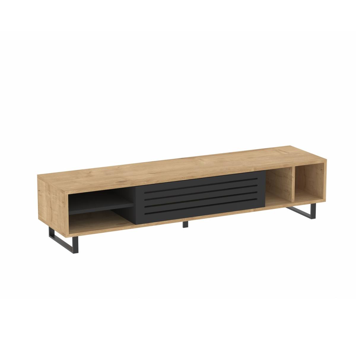 NORDVÄRK Safir TV-bord, m. 1 låge, 1 hylde, 2 rum, TV-borde hos HomeNordic