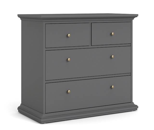 Frisenborg kommode 95 cm bred med 4 skuffer, Kommoder hos HomeNordic